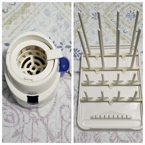 2000s, The First Years Bottle Warmer & Munchking Bottle Drying Rack. Pre-owned